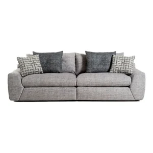 Silla con Respaldo Sofá 3 plazas MELVIN color gris