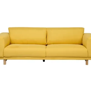 Silla con Respaldo Sofá de 3 plazas en tejido NIVALA amarillo