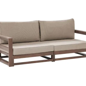 Silla Plegable Sofá de jardin TIMOR Madera de acacia con certificado FSC® Madera oscura