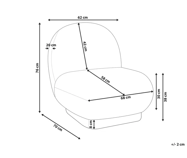 Sillón blanco/dorado LOVIISA | Resistente al Sol y la Lluvia