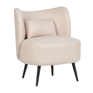 Sillón de buclé beis OTSBY