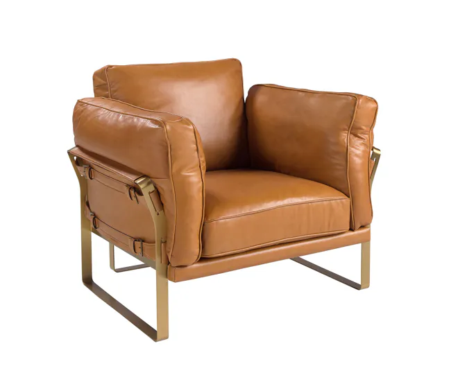 Sillón piel 5169 con Estructura de Aluminio