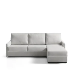 Sofá cama con longue bidireccional AVA color gris
