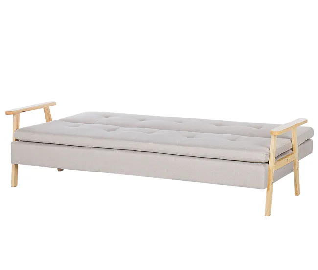 Sofá cama de poliéster gris evidente TJORN