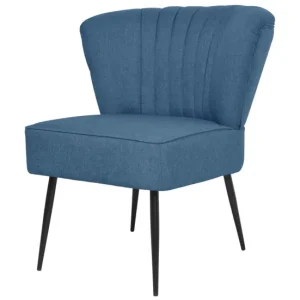 vidaXL Sillón de cóctel tela azul Material Polipropileno
