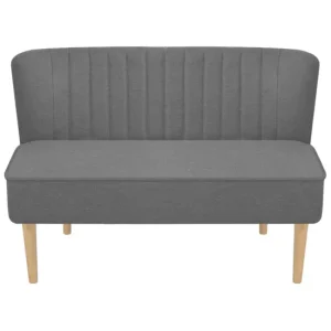 vidaXL Sofá de tela gris evidente 117x55,5x77 cm