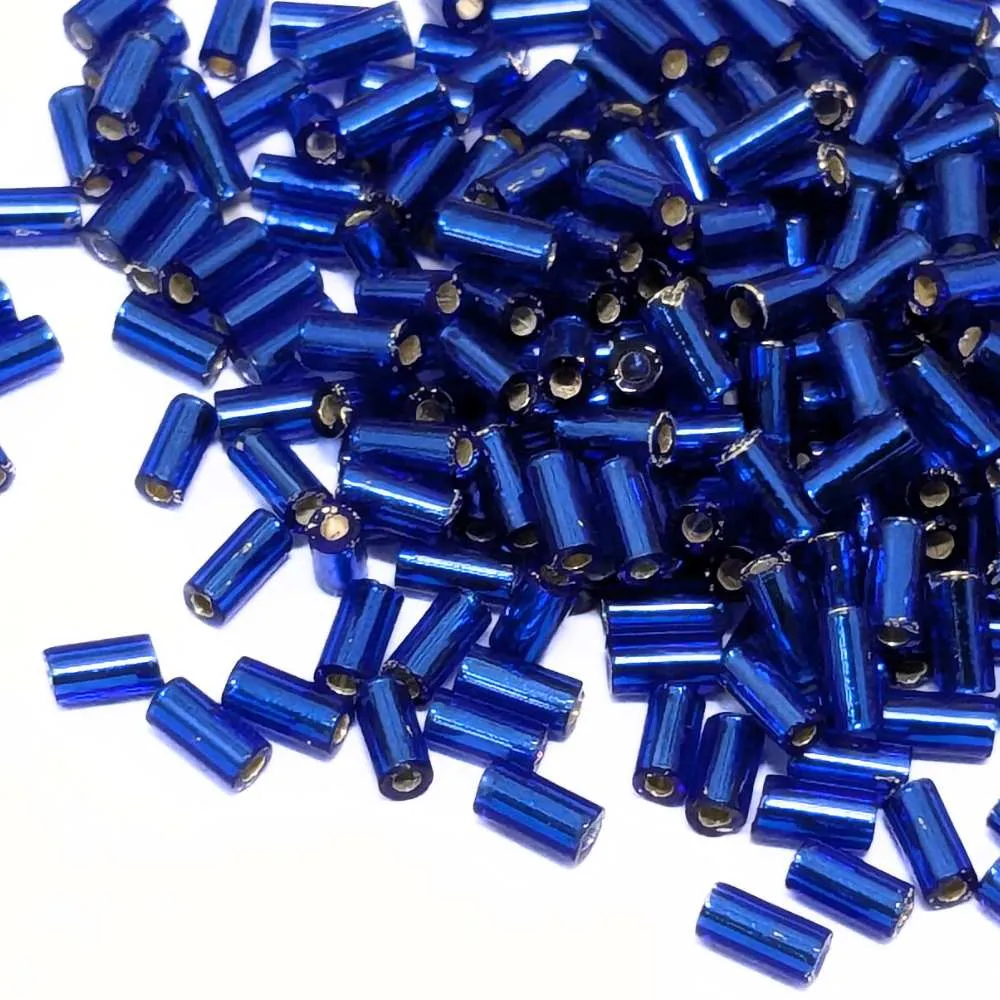 Bugle Miyuki 3mm Plata Lined Dark Sapphire – 5 gr. col. 20