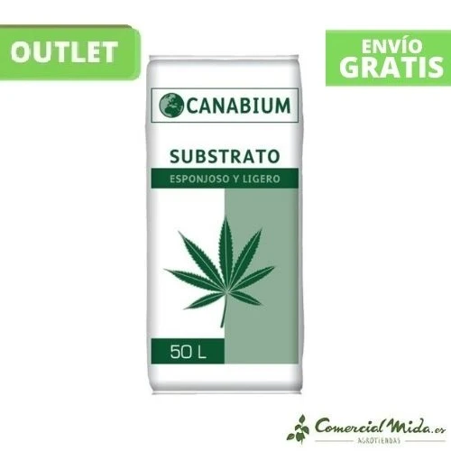 [OUTLET] Sustrato CANABIUM 50L esponjoso y claro para plantas cannabis
