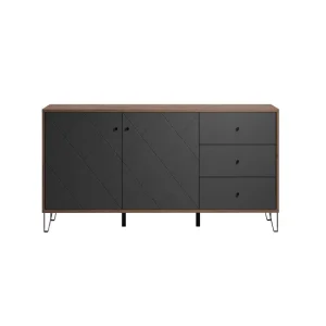 Buffet con 2 puertas y 3 cajones L183 cm - Montez
