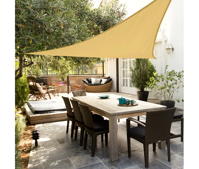 Sombrilla Rectangular Toldo triangular sombreo Aktive Garden color crema