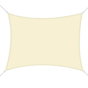 Estructura de Sombra Outsunny Toldo Vela Rectángulo 4x6m Vela de Sombra para Terraza Jardín Camping Resistente al Agua Pro...